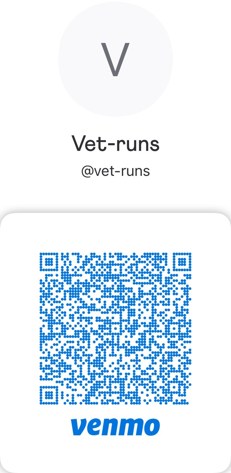 Vet-Runs Official Venmo account.